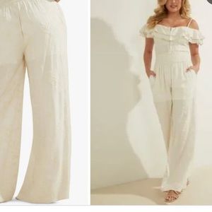 Guess Miya Wide Leg Palazzo Pants
